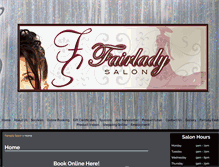 Tablet Screenshot of fairladysalon.com